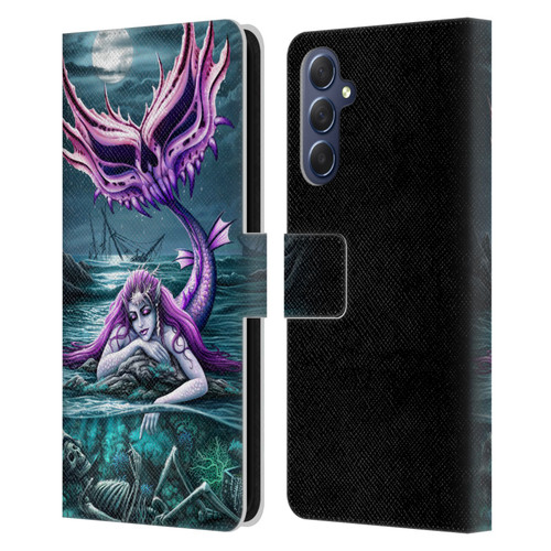 Sarah Richter Gothic Mermaid With Skeleton Pirate Leather Book Wallet Case Cover For Samsung Galaxy M54 5G
