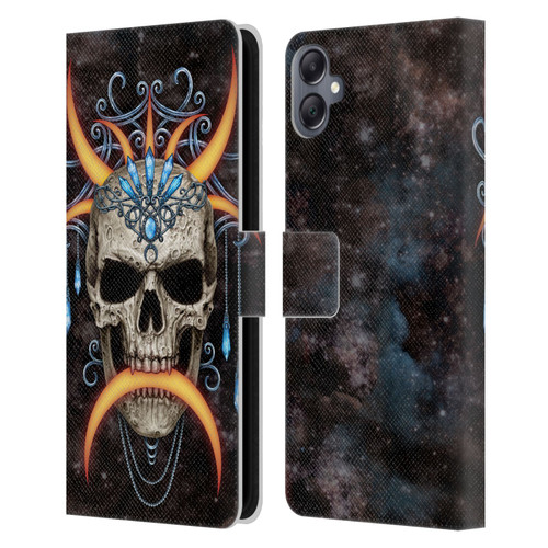 Sarah Richter Skulls Jewelry And Crown Universe Leather Book Wallet Case Cover For Samsung Galaxy A05