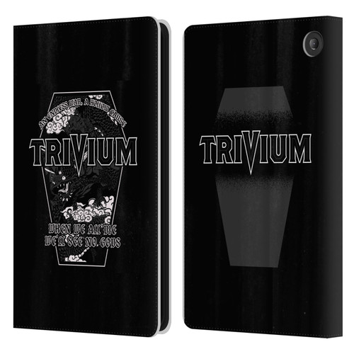 Trivium Graphics No Gods Leather Book Wallet Case Cover For Amazon Fire 7 2022