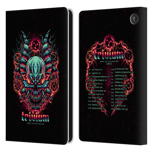 Trivium Graphics What The Dead Men Say Leather Book Wallet Case Cover For Amazon Fire 7 2022