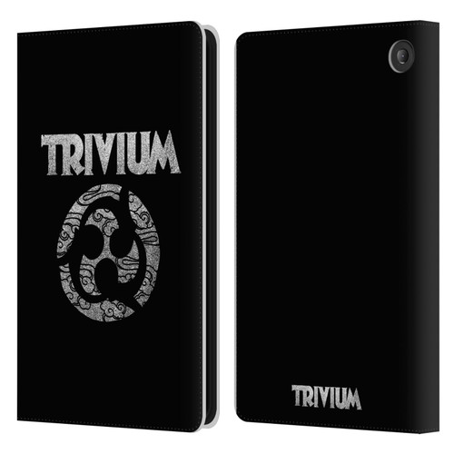 Trivium Graphics Swirl Logo Leather Book Wallet Case Cover For Amazon Fire 7 2022
