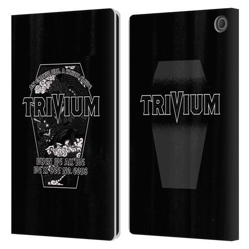 Trivium Graphics No Gods Leather Book Wallet Case Cover For Amazon Fire Max 11 2023