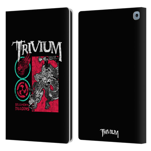 Trivium Graphics Deadmen And Dragons Date Leather Book Wallet Case Cover For Amazon Fire HD 10 / Plus 2021