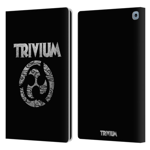 Trivium Graphics Swirl Logo Leather Book Wallet Case Cover For Amazon Fire HD 10 / Plus 2021