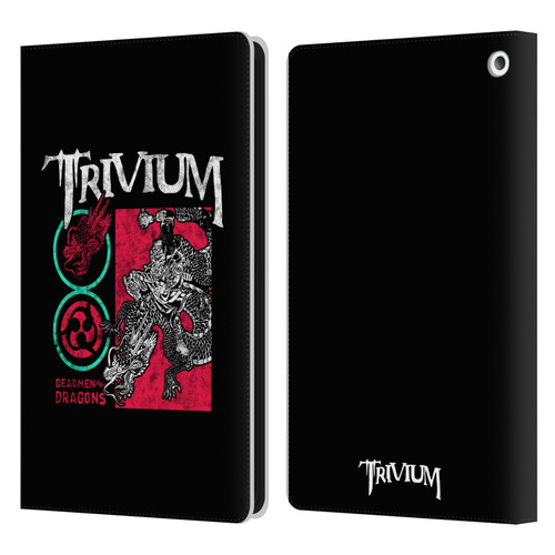 Trivium Graphics Deadmen And Dragons Date Leather Book Wallet Case Cover For Amazon Fire HD 8/Fire HD 8 Plus 2020