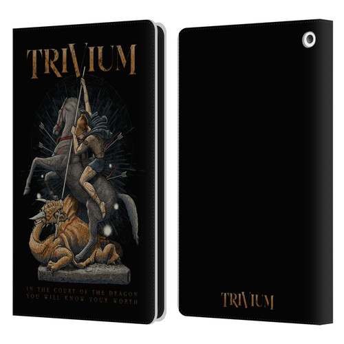 Trivium Graphics Dragon Slayer Leather Book Wallet Case Cover For Amazon Fire HD 8/Fire HD 8 Plus 2020