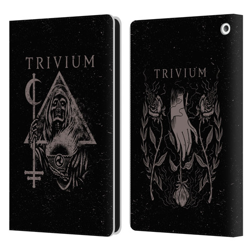 Trivium Graphics Reaper Triangle Leather Book Wallet Case Cover For Amazon Fire HD 8/Fire HD 8 Plus 2020