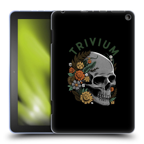 Trivium Graphics Skelly Flower Soft Gel Case for Amazon Fire HD 8/Fire HD 8 Plus 2020