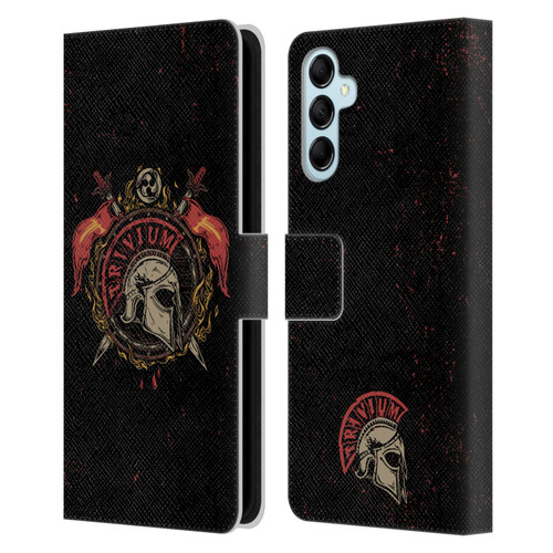 Trivium Graphics Knight Helmet Leather Book Wallet Case Cover For Samsung Galaxy M14 5G