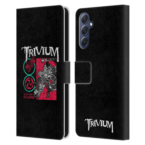 Trivium Graphics Deadmen And Dragons Date Leather Book Wallet Case Cover For Samsung Galaxy M54 5G