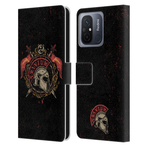 Trivium Graphics Knight Helmet Leather Book Wallet Case Cover For Xiaomi Redmi 12C