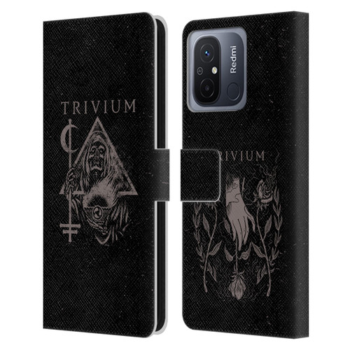 Trivium Graphics Reaper Triangle Leather Book Wallet Case Cover For Xiaomi Redmi 12C