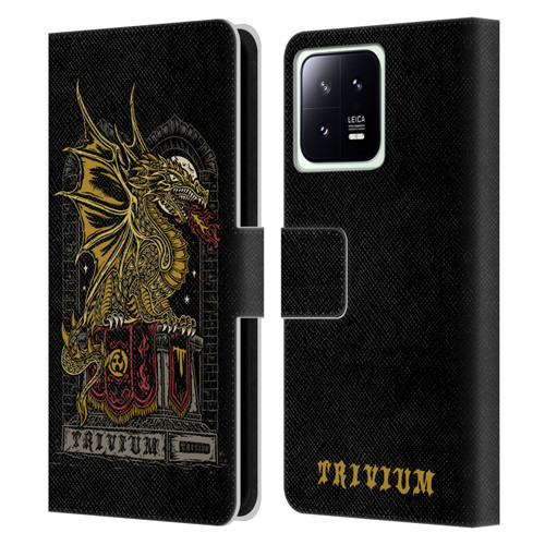 Trivium Graphics Big Dragon Leather Book Wallet Case Cover For Xiaomi 13 5G