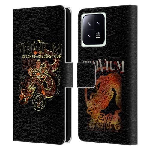 Trivium Graphics Deadmen And Dragons Leather Book Wallet Case Cover For Xiaomi 13 5G