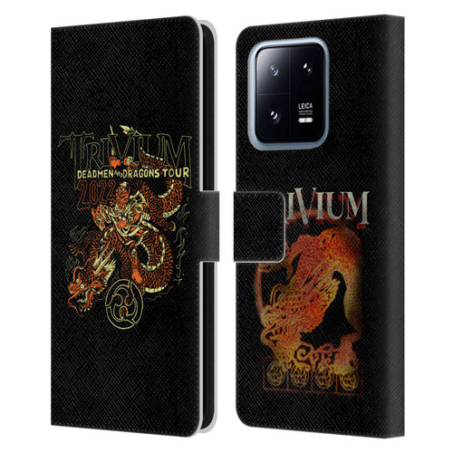 Trivium Graphics Deadmen And Dragons Leather Book Wallet Case Cover For Xiaomi 13 Pro 5G