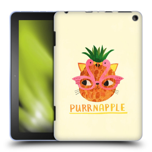 Planet Cat Puns Purrnapple Soft Gel Case for Amazon Fire HD 8/Fire HD 8 Plus 2020