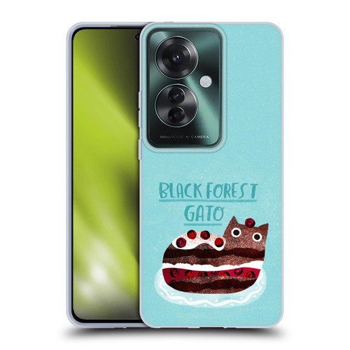 Planet Cat Puns Black Forest Gato Soft Gel Case for OPPO Reno11 F 5G / F25 Pro 5G