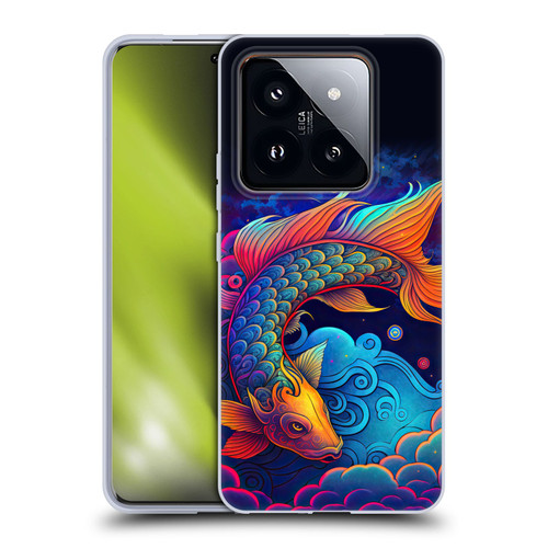 Wumples Cosmic Animals Clouded Koi Fish Soft Gel Case for Xiaomi 14 Pro