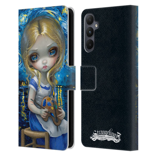 Strangeling Art Impressionist Night Leather Book Wallet Case Cover For Samsung Galaxy A05s