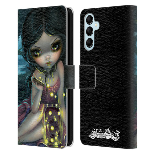 Strangeling Art Fireflies in Summer Leather Book Wallet Case Cover For Samsung Galaxy M14 5G