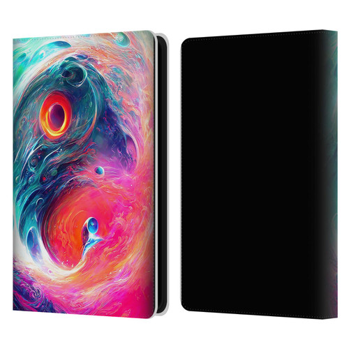Wumples Cosmic Arts Blue And Pink Yin Yang Vortex Leather Book Wallet Case Cover For Amazon Kindle Paperwhite 5 (2021)