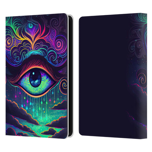 Wumples Cosmic Arts Eye Leather Book Wallet Case Cover For Amazon Kindle Paperwhite 5 (2021)