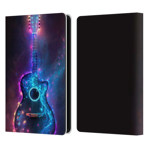 Wumples Cosmic Arts Guitar Leather Book Wallet Case Cover For Amazon Kindle Paperwhite 5 (2021)