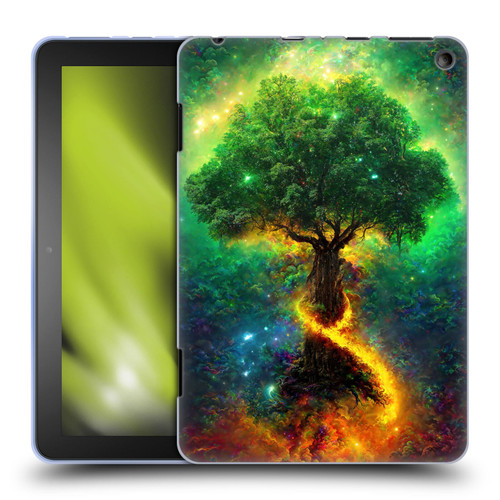 Wumples Cosmic Universe Yggdrasil, Norse Tree Of Life Soft Gel Case for Amazon Fire HD 8/Fire HD 8 Plus 2020