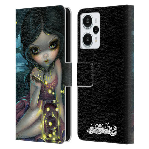 Strangeling Art Fireflies in Summer Leather Book Wallet Case Cover For Xiaomi Redmi Note 12T