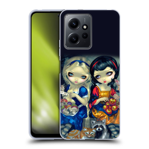 Strangeling Art Girls With Cat And Raccoon Soft Gel Case for Xiaomi Redmi Note 12 4G