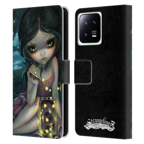 Strangeling Art Fireflies in Summer Leather Book Wallet Case Cover For Xiaomi 13 5G