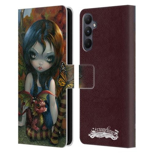Strangeling Dragon Autumn Fairy Leather Book Wallet Case Cover For Samsung Galaxy A05s