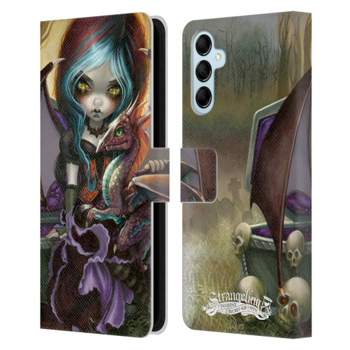 Strangeling Dragon Vampire Fairy Leather Book Wallet Case Cover For Samsung Galaxy M14 5G
