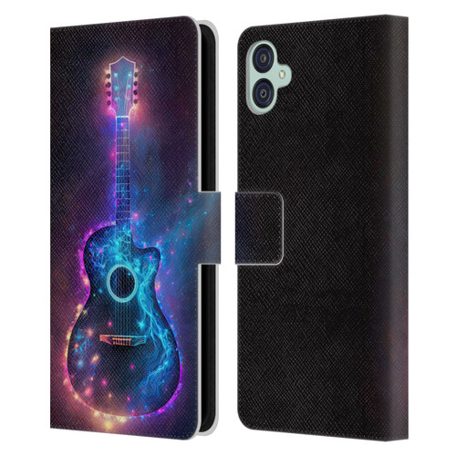Wumples Cosmic Arts Guitar Leather Book Wallet Case Cover For Samsung Galaxy M04 5G / A04e
