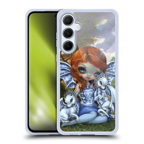 Strangeling Dragon Blue Willow Fairy Soft Gel Case for Samsung Galaxy A55 5G