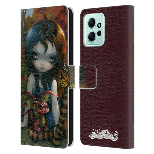 Strangeling Dragon Autumn Fairy Leather Book Wallet Case Cover For Xiaomi Redmi 12