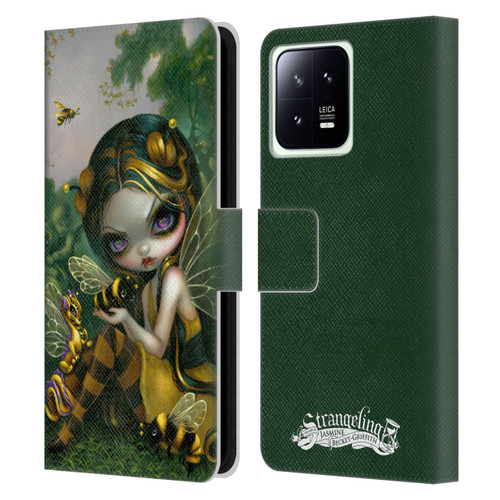 Strangeling Dragon Bee Fairy Leather Book Wallet Case Cover For Xiaomi 13 5G