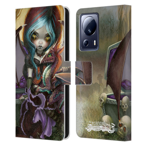 Strangeling Dragon Vampire Fairy Leather Book Wallet Case Cover For Xiaomi 13 Lite 5G