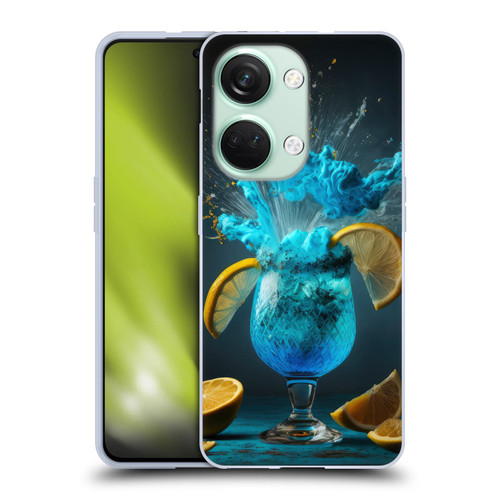 Spacescapes Cocktails Blue Lagoon Explosion Soft Gel Case for OnePlus Nord 3 5G