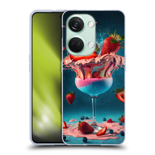 Spacescapes Cocktails Frozen Strawberry Daiquiri Soft Gel Case for OnePlus Nord 3 5G