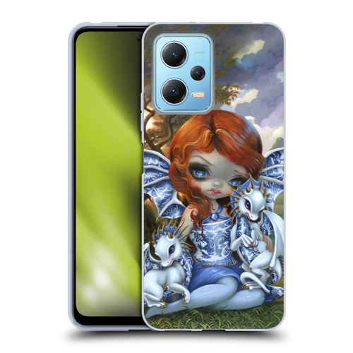 Strangeling Dragon Blue Willow Fairy Soft Gel Case for Xiaomi Redmi Note 12 5G