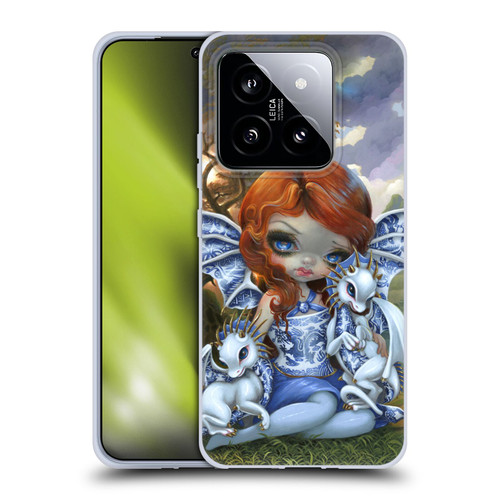 Strangeling Dragon Blue Willow Fairy Soft Gel Case for Xiaomi 14