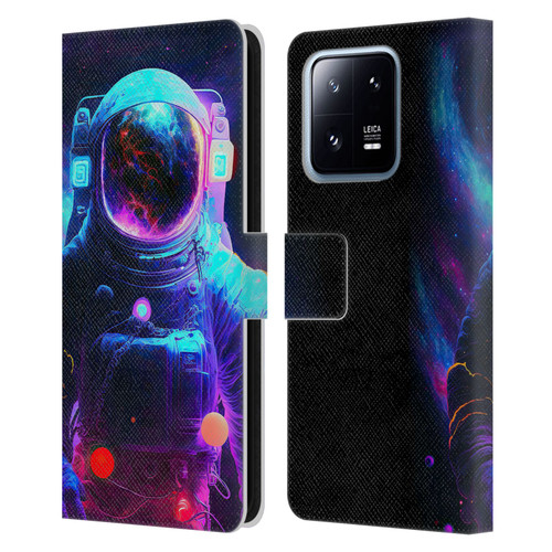 Wumples Cosmic Arts Astronaut Leather Book Wallet Case Cover For Xiaomi 13 Pro 5G