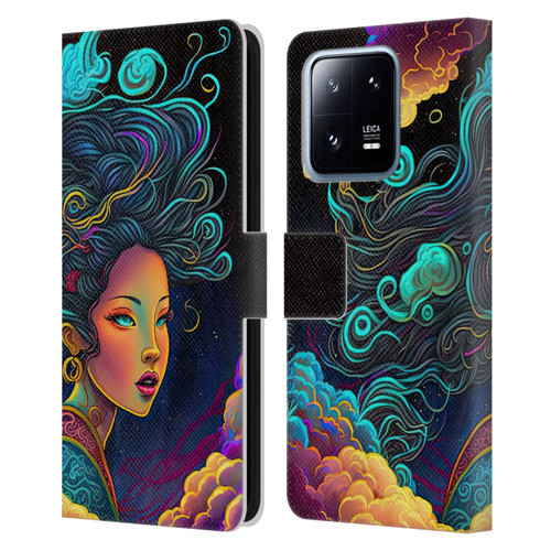 Wumples Cosmic Arts Cloud Goddess Leather Book Wallet Case Cover For Xiaomi 13 Pro 5G