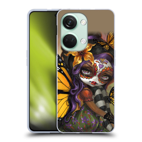 Strangeling Fairy Art Day of Dead Butterfly Soft Gel Case for OnePlus Nord 3 5G