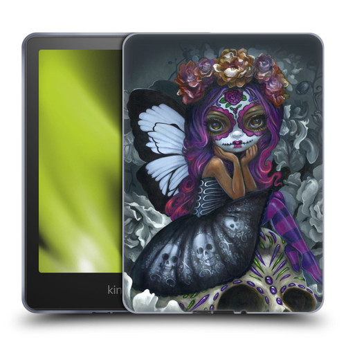 Strangeling Fairy Art Day of Dead Skull Soft Gel Case for Amazon Kindle Paperwhite 5 (2021)