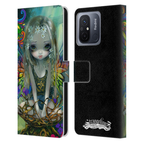 Strangeling Fairy Art Rainbow Winged Leather Book Wallet Case Cover For Xiaomi Redmi 12C