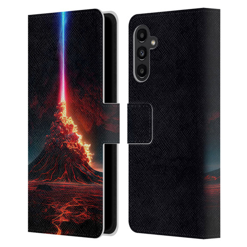 Wumples Cosmic Universe Int Eruption Leather Book Wallet Case Cover For Samsung Galaxy A13 5G (2021)