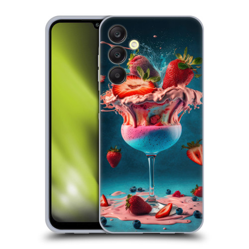 Spacescapes Cocktails Frozen Strawberry Daiquiri Soft Gel Case for Samsung Galaxy A25 5G