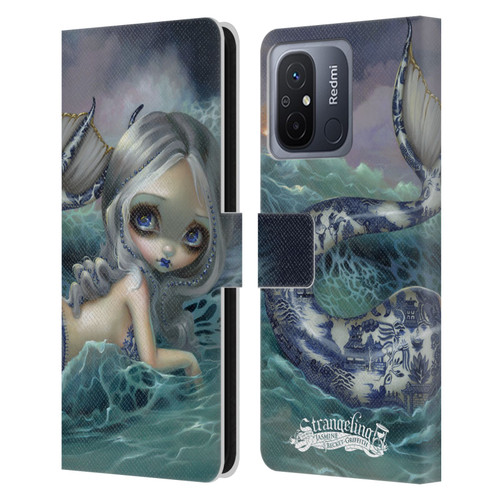 Strangeling Mermaid Blue Willow Tail Leather Book Wallet Case Cover For Xiaomi Redmi 12C